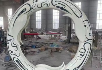 圓環(huán)雕塑 街景藝術(shù)品 不銹鋼圓環(huán)雕塑廠家