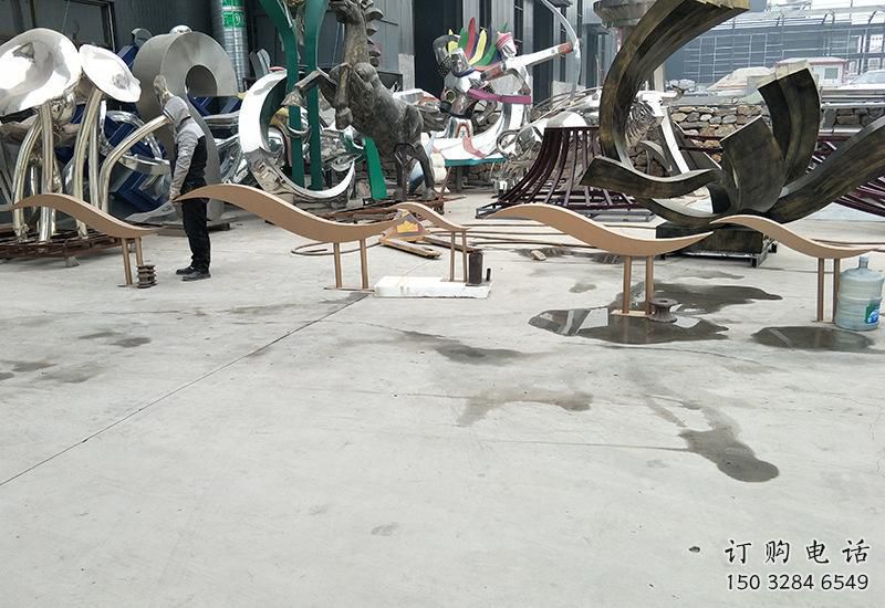 幾何魚雕塑廠家 美陳藝術類 不銹鋼幾何魚雕塑廠