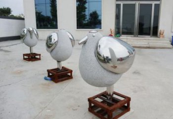小鳥雕塑廠家 提供不銹鋼鏡面小鳥雕塑