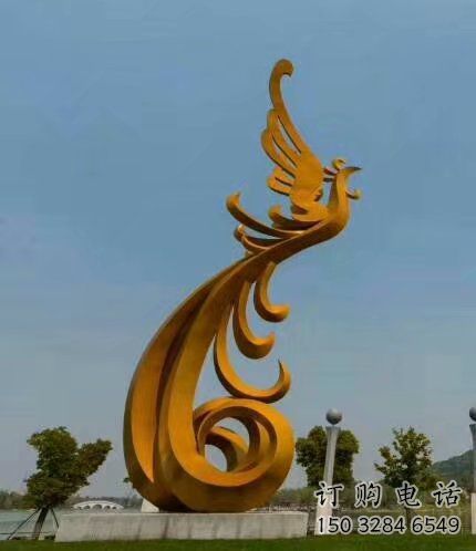 金鳳凰雕塑廠家 瑞鳥雕塑品 提供金鳳凰雕塑供應商