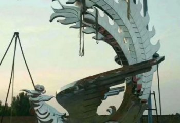 鳳凰雕塑廠家 鏡面動(dòng)物雕塑 不銹鋼鏡面鳳凰雕塑