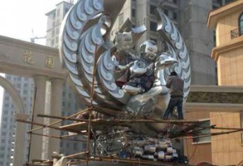 建筑鳳凰雕塑 (1)