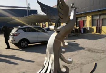 立體鳳凰雕塑廠家 金屬不銹鋼鳳凰雕塑生產(chǎn)廠家