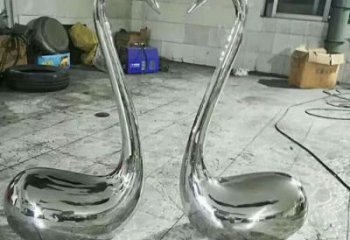 不銹鋼天鵝雕塑廠家 鏡面工藝 不銹鋼鏡面天鵝雕塑