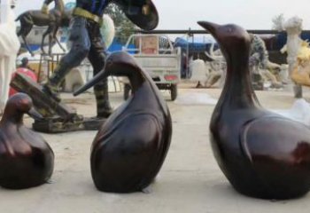 黑天鵝雕塑廠家 鵝類小品 不銹鋼黑天鵝雕塑制作