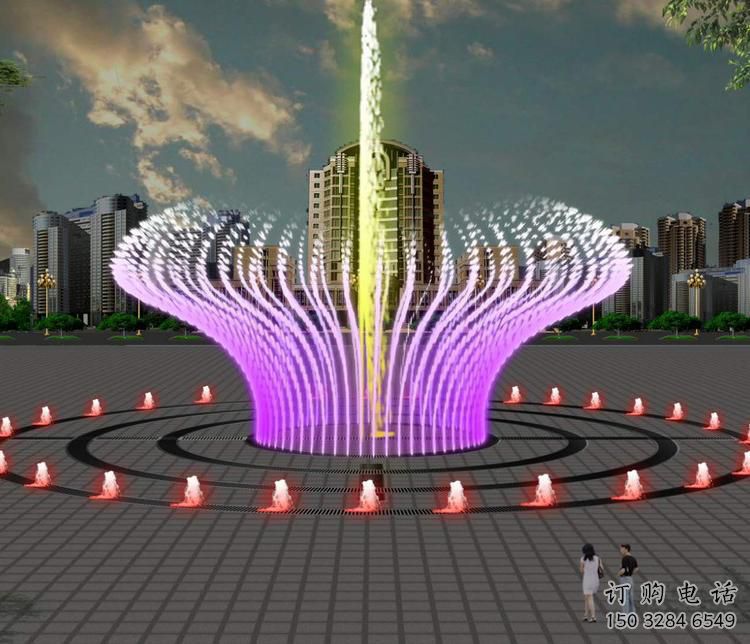 水景水體噴泉雕塑廠家 靜動結合水景配置