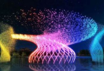 水景旋轉噴泉雕塑廠家  百態水花噴頭原理