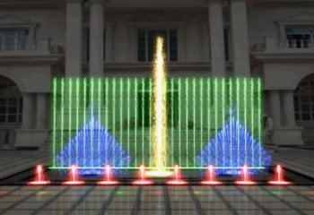 水景激光噴泉雕塑廠家 動態激光結構設計