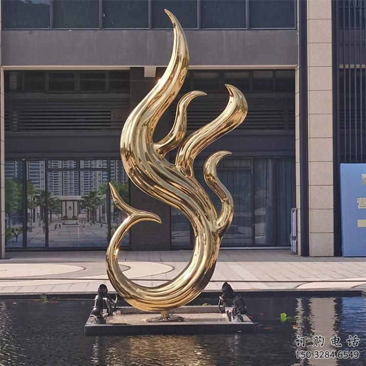 電鍍鳳凰雕塑 不銹鋼鳥電鍍雕塑