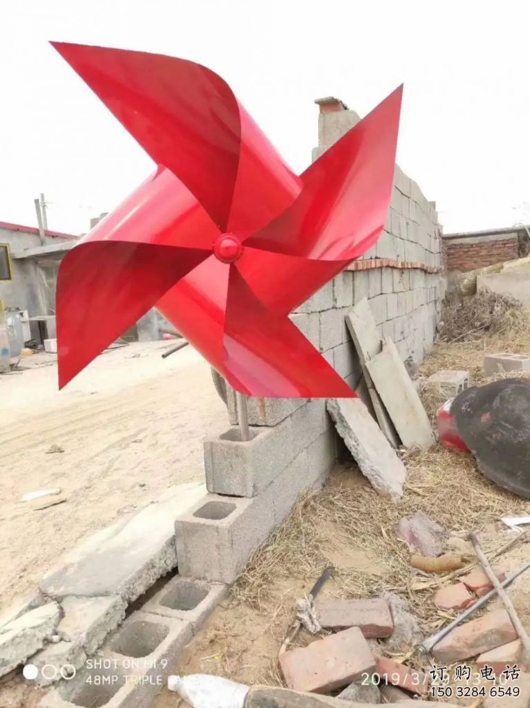 風(fēng)車雕塑 氣流自動(dòng)模式 不銹鋼風(fēng)車雕塑廠家