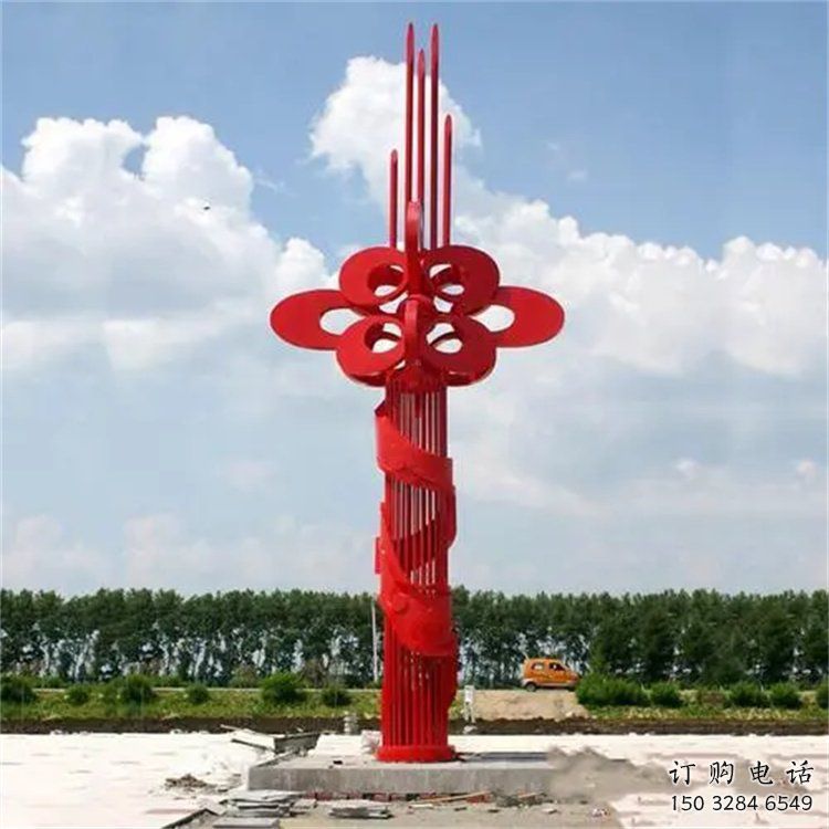 中國結(jié)雕塑 不銹鋼中國結(jié)雕塑 地標(biāo)藝術(shù)建筑