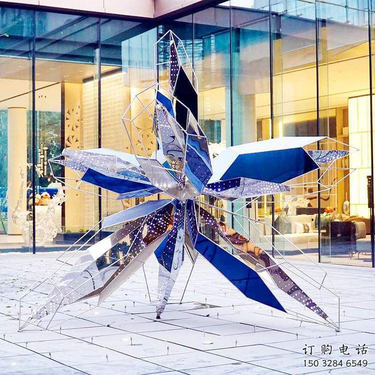 幾何花雕塑廠家 幾何植物雕塑 不銹鋼幾何花雕塑廠家