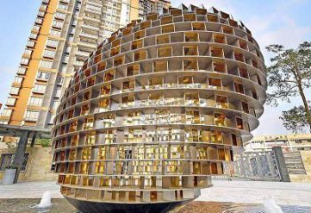 方格球雕塑廠家 塔羅設(shè)計 不銹鋼方格球雕塑