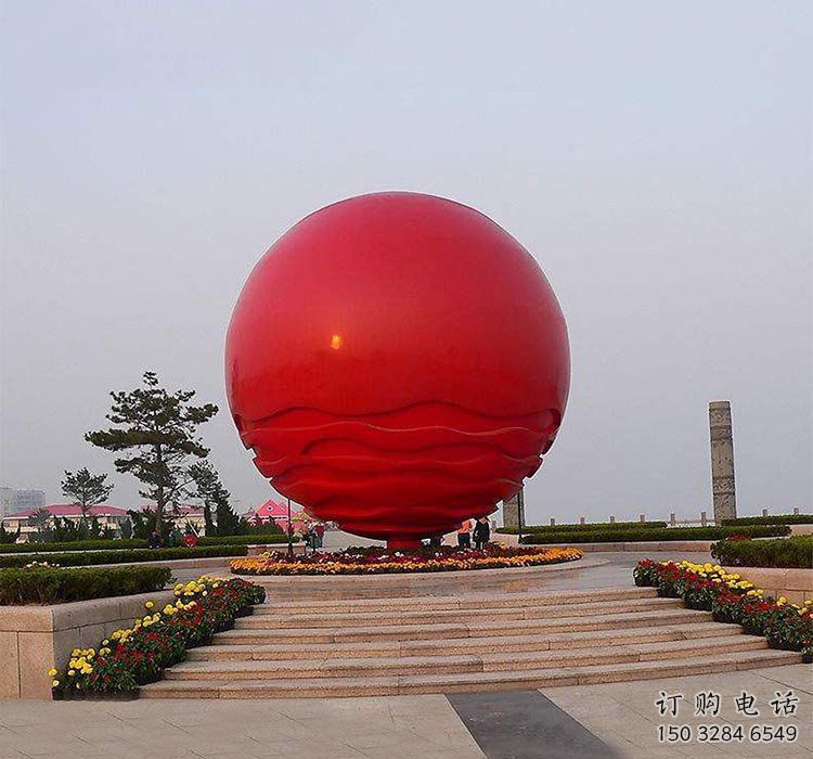 紅日雕塑廠家 地標(biāo)景觀建筑 不銹鋼紅日雕塑生產(chǎn)