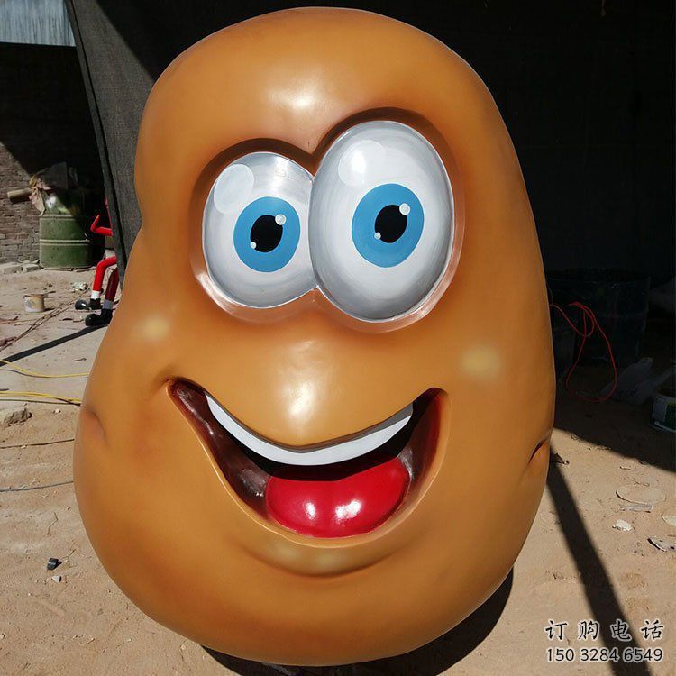 土豆雕塑 農村果蔬雕塑 卡通土豆雕塑廠家