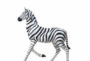 商場(chǎng)斑馬雕塑 室內(nèi)彩繪擺件 噴漆異形斑馬雕塑廠家