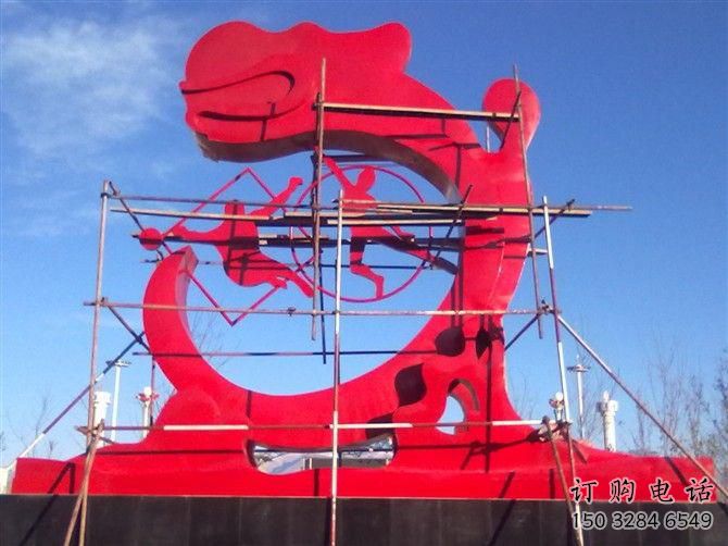 公園龍雕塑廠家 中式烤漆小品 風景區仿古龍雕塑