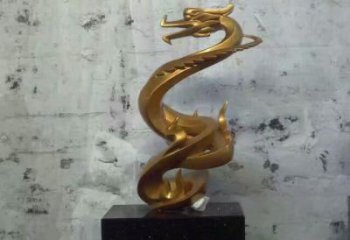 玄關龍雕塑廠家 創意擺件 別墅區仿古龍雕塑