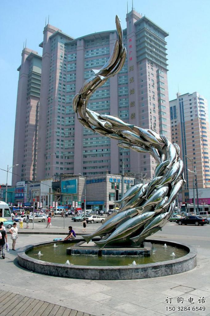 商業街小魚雕塑廠家 大型餐飲店擺件 步行街異形小魚雕塑