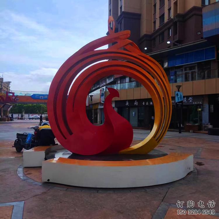 別墅區(qū)龍鳳雕塑廠家 卡通噴漆小品 現(xiàn)代創(chuàng)意龍鳳雕塑