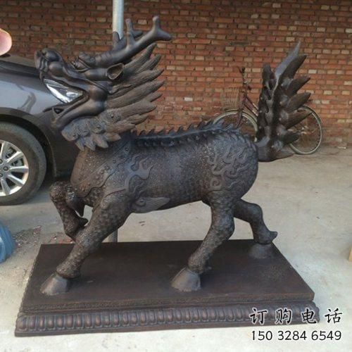 賓館獨角獸雕塑廠家 歐式仿真小品 村口噴漆獨角獸雕塑