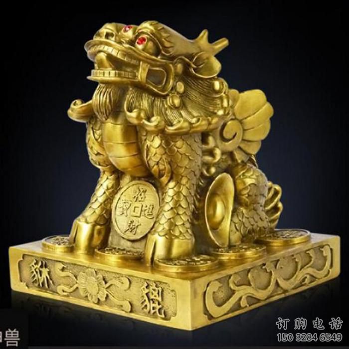 園林獨(dú)角獸雕塑廠家 大型酒店擺件 街道仿古獨(dú)角獸雕塑