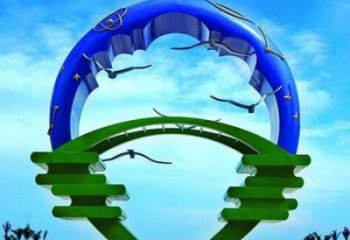 村口海燕雕塑廠家 中式烤漆擺件 戶外抽象海燕雕塑