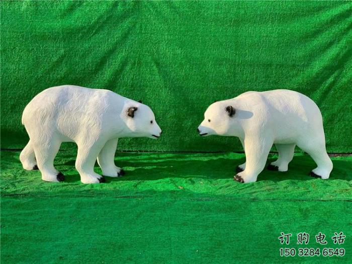 烤漆狗熊雕塑廠家 海洋賓館擺件 戶外抽象狗熊雕塑