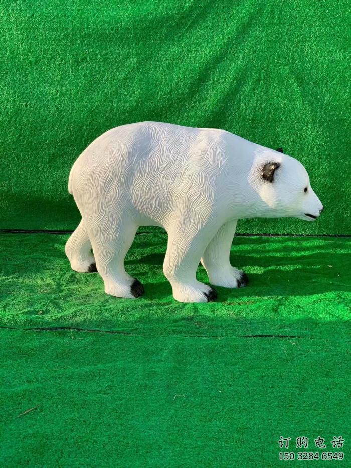 抽象狗熊雕塑廠家 創意村口擺件 玄關彩繪狗熊雕塑