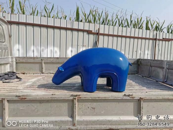 庭院狗熊雕塑廠家 歐式仿真擺件 戶外噴漆狗熊雕塑