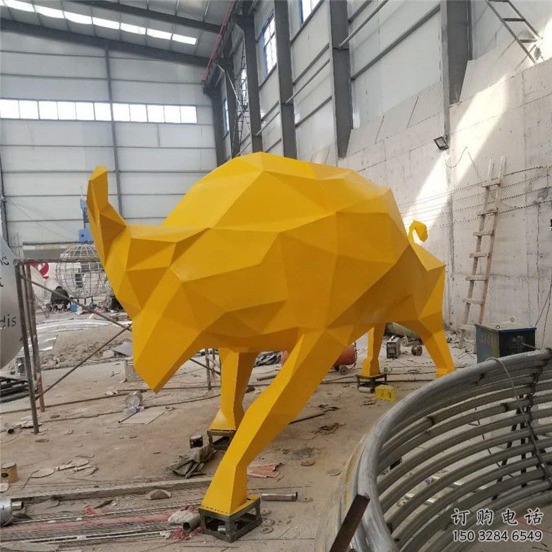 商業街牛雕塑廠家 大型酒店擺件 步行街異形牛雕塑