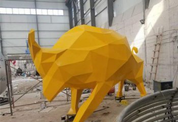 商業街牛雕塑廠家 大型酒店擺件 步行街異形牛雕塑