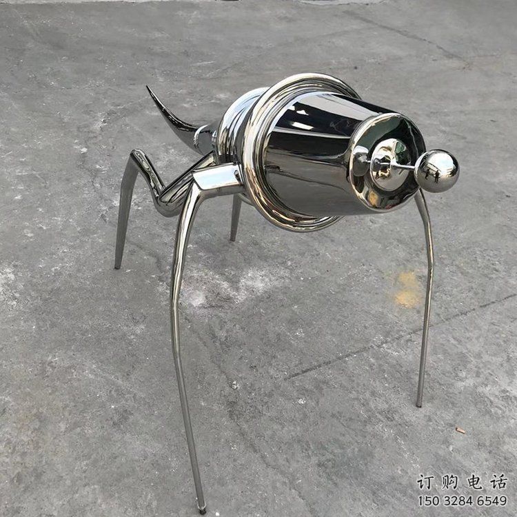 鏡面螞蚱雕塑廠家 中式啞光擺件 餐飲店仿真螞蚱雕塑