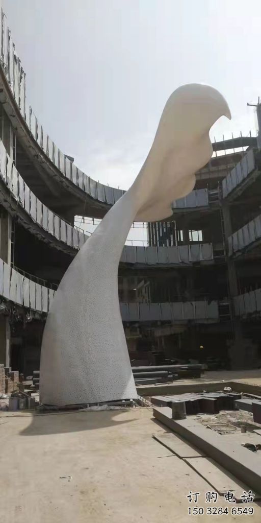 商業(yè)街魚尾雕塑廠家 大型廣場擺件 步行街異形魚尾雕塑