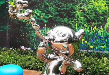 抽象貓雕塑廠家 現(xiàn)代創(chuàng)意擺件 戶外大型貓雕塑