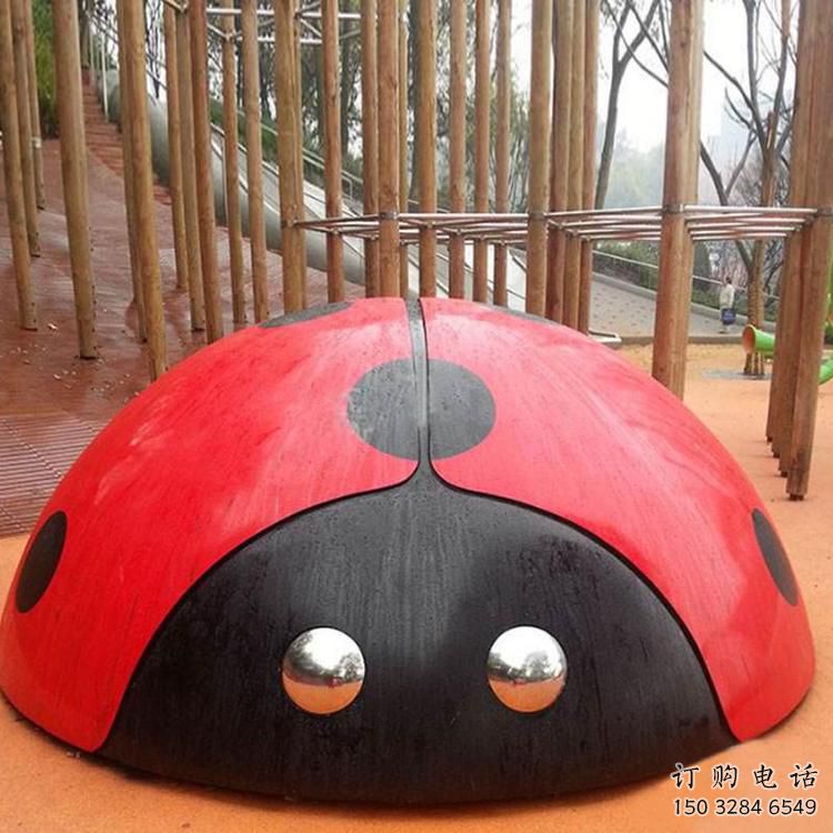 戶外瓢蟲雕塑廠家 公園廣場小品 房地產幾何瓢蟲雕塑