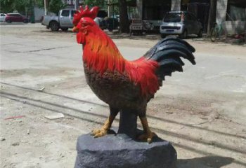 商業街小雞雕塑廠家 大型戶外擺件 步行街異形小雞雕塑