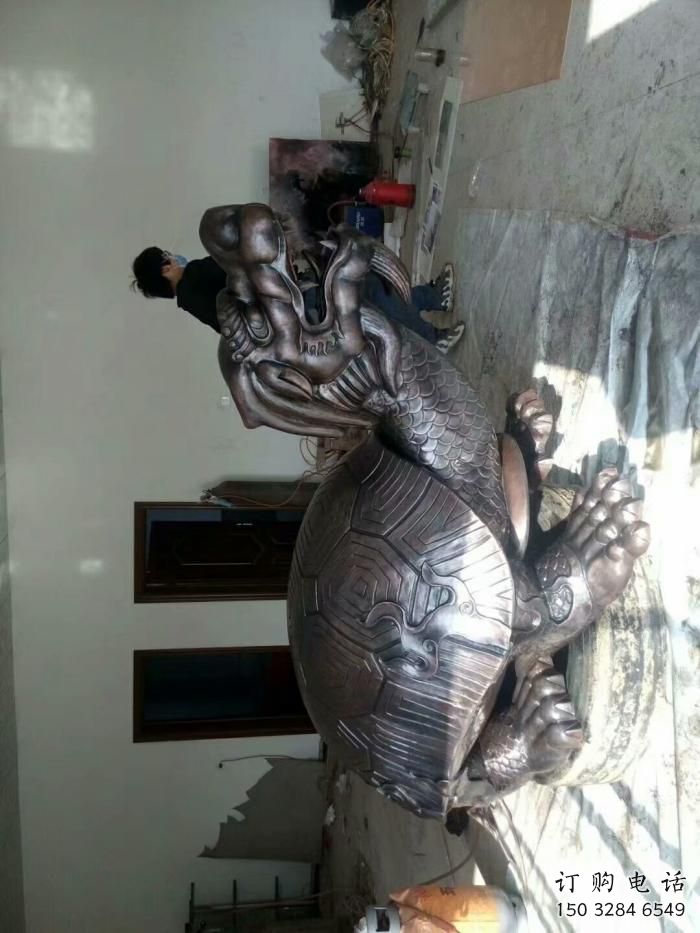 噴漆烏龜雕塑廠家 卡通廣場小品 草地抽象烏龜雕塑