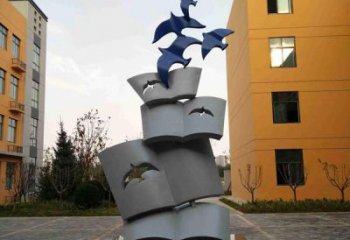 校園鴻雁雕塑廠家 創意廣場擺件 風景區仿真鴻雁雕塑