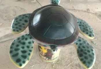幼兒園烏龜雕塑廠家 卡通噴漆小品 戶外異形烏龜雕塑