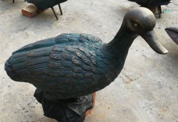 商場鴨子雕塑廠家 中式室內(nèi)小品 酒店仿古鴨子雕塑