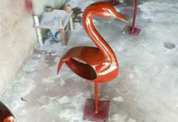 園林雀鳥(niǎo)雕塑廠家 大型烤漆擺件 街道仿古雀鳥(niǎo)雕塑