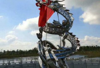 風景區飛龍雕塑廠家 中式戶外擺件 大型現代飛龍雕塑