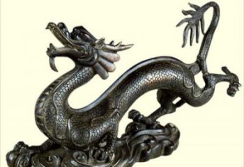 商業(yè)街臥龍雕塑廠家 大型創(chuàng)意擺件 步行街異形臥龍雕塑