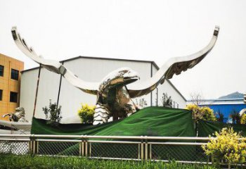 公園雄鷹雕塑廠家 中式噴漆小品 風(fēng)景區(qū)仿古雄鷹雕塑