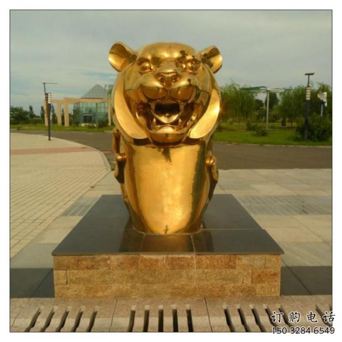 步行街十二生肖雕塑廠家 創(chuàng)意電鍍擺件 戶外仿真十二生肖雕塑