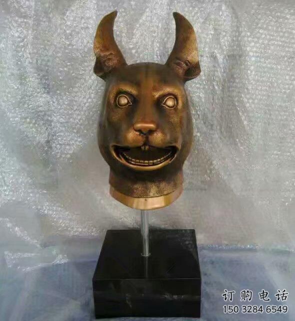 步行街生肖雕塑廠家 創意擺件 戶外切面生肖雕塑