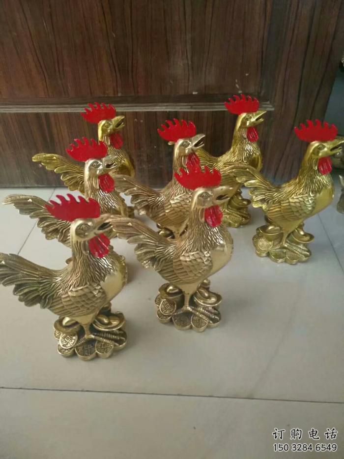 游樂場金雞雕塑廠家 仿真擺件 大型現代金雞雕塑