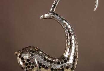 游樂場(chǎng)羊雕塑廠家 現(xiàn)代擺件 不銹鋼羊雕塑