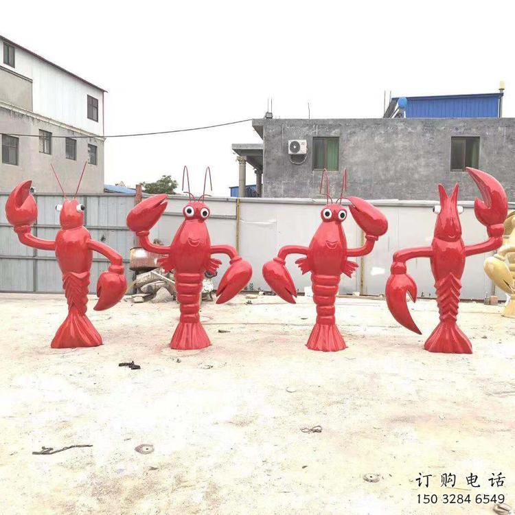 大門口大蝦雕塑廠家 歐式賓館擺件 風(fēng)景區(qū)仿古大蝦雕塑